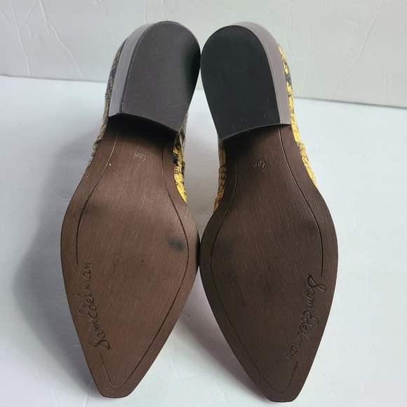 NEW SAM EDELMAN Winona snakeskin leather booties - Picture 6 of 8